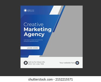 Digital business marketing social media post template 