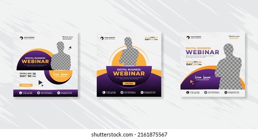 Digital business marketing social media post template.