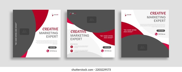Digital business marketing social media post template