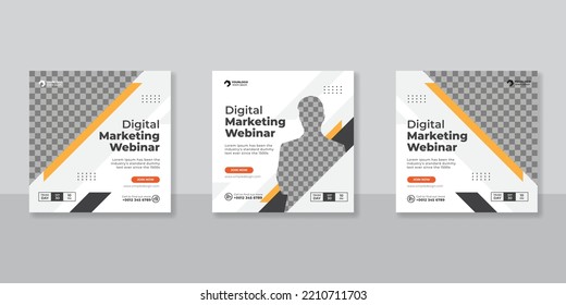 Digital business marketing social media post template.
