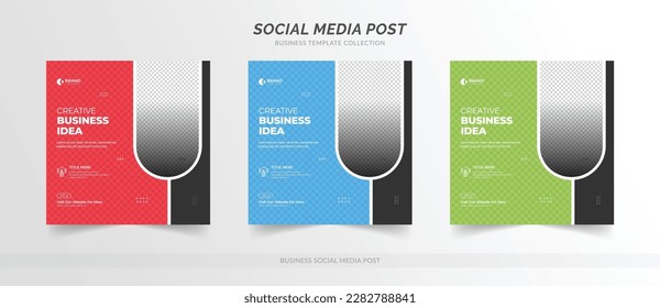 Digital business marketing social media post banner template