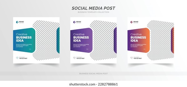 Digital business marketing social media post banner template