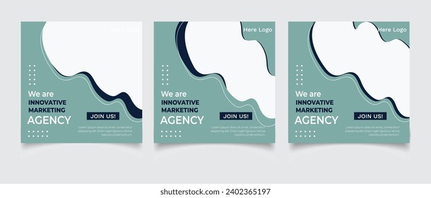 Digital business marketing social media post template