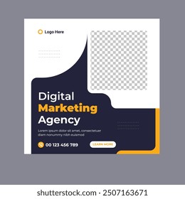 Digital business marketing social media post template