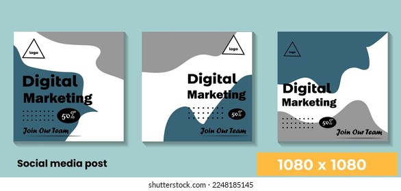 Digital business marketing template for social media post
