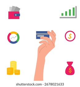Digital business and online learning concept with laptops charts ideas and technology