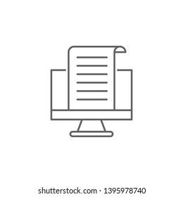 Digital business, review icon. Element of digital business icon. Thin line icon for website design and development, app development. Premium icon