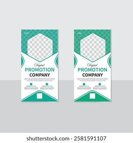 Digital Business Roll up banner design, Modern Roll up banner design template