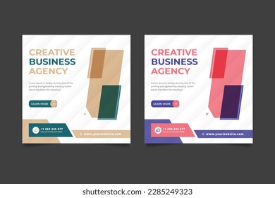 Digital business sale social media banner post template