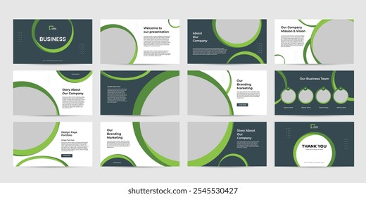 digital business slide presentation design template. presentation business analytics charts document template