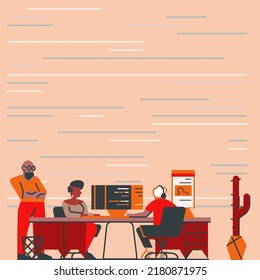 Digital business. Vector illustration for business.