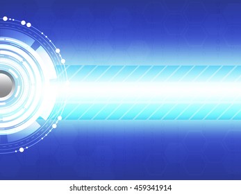 Digital  business ,vector tech circle and technology background.