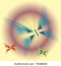 digital butterflies