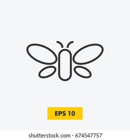 Digital butterfly icon