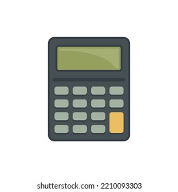 Digital calculator icon. Flat illustration of Digital calculator vector icon isolated on white background