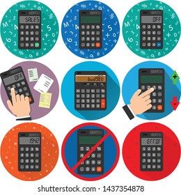 Digital calculator ideal for calculating budgets