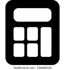Digital calculator with scientific function isolated on white background