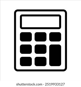 Diseño de Vector de calculadora digital, equipo de cálculo matemático en estilo moderno
