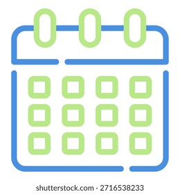 Um calendário digital usado para agendar tarefas de trabalho remotas.