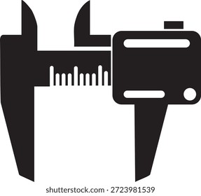 Ilustración vectorial de herramienta de medida de pinza digital