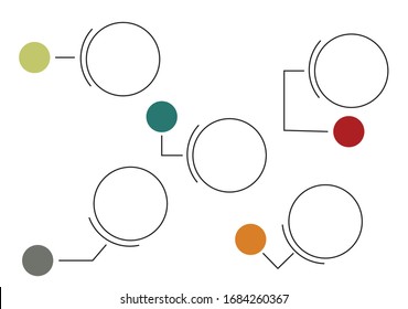 Digital Call Outs Titles. Set Of HUD Futuristic Frame Template. Layout Element For Web, Brochure, Infographics. Modern