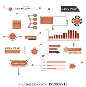 Llamadas digitales, notas al pie.
Diseño para vínculos e información digital.
Fuente de publicidad. Conjunto de HUD. Ilustración vectorial.