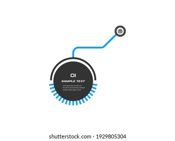 Llamadas digitales, notas al pie. Diseño para vínculos e información digital. Fuente de publicidad. Conjunto de HUD. Ilustración vectorial.	