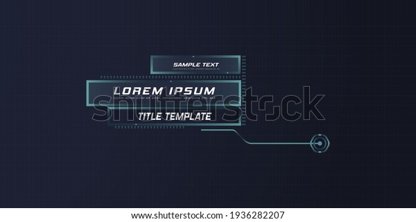 Digital callouts, footnotes.\
Layout for links and digital information. Source for advertising.\
Set of HUD. Vector illustration. Futuristic hud frame red and blue\
png.