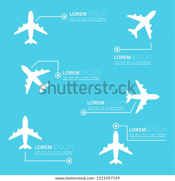 Digital Callouts Titles Aircraft Set Vector Stock Vector (Royalty Free ...