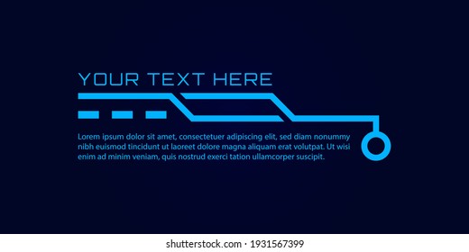 Digital callouts titles. Futuristic sci fi frame template design isolated. Vector illustration
