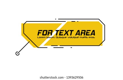 Digital callouts titles. Set of HUD futuristic sci fi frame template. Layout element for web, brochure, presentation or infographics.