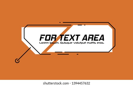 Digital callouts titles. Set of HUD futuristic sci fi frame template. Layout element for web, brochure, presentation or infographics.