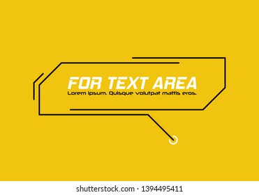 Digital callouts titles. Set of HUD futuristic sci fi frame template. Layout element for web, brochure, presentation or infographics.