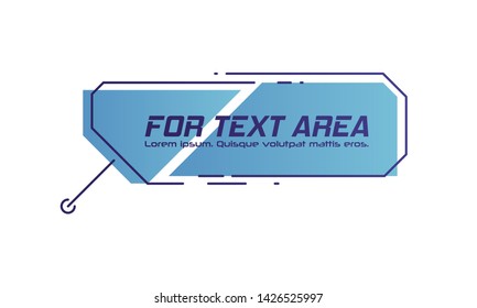 Digital Callouts Titles. Set Of HUD Futuristic Sci Fi Frame Template. Layout Element For Web, Brochure, Presentation Or Infographics.