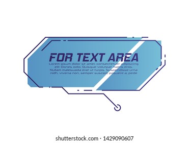 Digital callouts titles. Set of HUD futuristic sci fi frame template. Layout element for web, brochure, presentation or infographics.