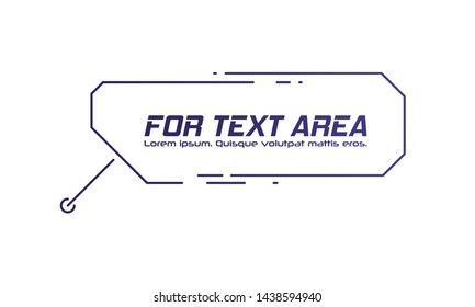 Digital callouts titles. Set of HUD futuristic sci fi frame template. Layout element for web, brochure, presentation or infographics.