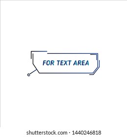 Digital callouts titles. Set of HUD futuristic sci fi frame template. Layout element for web, brochure, presentation or infographics.
