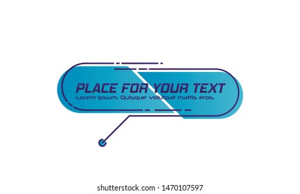 Digital callouts titles. Set of HUD futuristic sci fi frame template. Layout element for web, brochure, presentation or infographics.