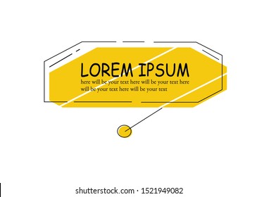 Digital callouts titles. Set of HUD futuristic sci-fi frame template. Layout element for web, brochure, presentation or infographic. Beautiful banner.