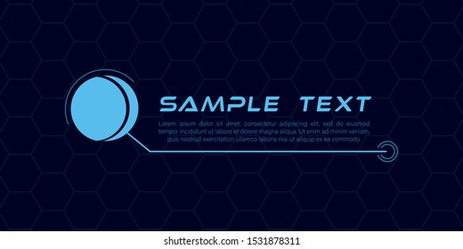 Digital callouts titles. Set of HUD futuristic sci fi frame template. Layout element for web, brochure,  infographics. Modern banners of lower third for presentation isolated on blue. Vector