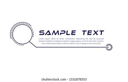 Digital callouts titles. Set of HUD futuristic sci fi frame template. Layout element for web, brochure,  infographics. Modern banners of lower third for presentation isolated on white. Vector