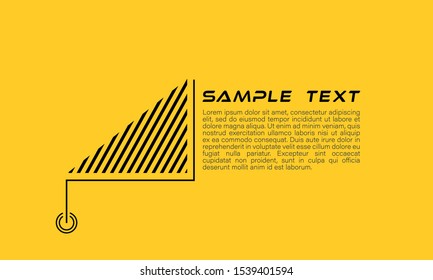 Digital callouts titles. Set of HUD futuristic sci fi frame template. Layout element for web, brochure,  infographics. Modern banners of lower third for presentation isolated on yellow. Vector