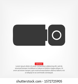 Digital camcorder icon. Vector EPS 10. Camcorder. Camera for shooting videos Flat Design. Stylish flat work.