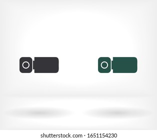 Digital camcorder icon. Vector EPS 10. Camcorder. Camera for shooting videos Flat Design. Stylish flat work.