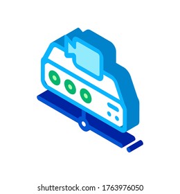 Digital Camcorder Icon Vector. Isometric Digital Camcorder sign. color isolated symbol illustration