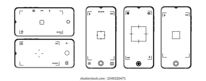 Digital camera app with easy-to-use interface, featuring customizable zoom, focus, and timer settings, ideal for smartphone.