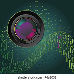 Digital Camera Background Vector