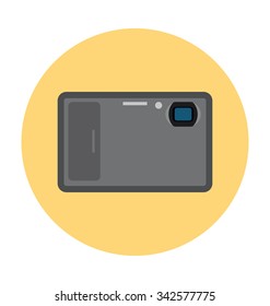 
Digital Camera Colored Vector Icon
