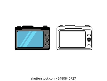 Digital Camera Design Illustration vector eps format , suitable for your design needs, logo, illustration, animation, etc.