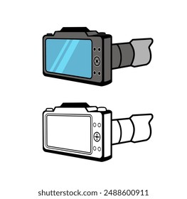 Digital Camera Design Illustration vector eps format suitable for your design needs logo illustration animation etc